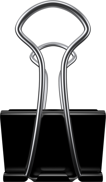 Black Binder Clip